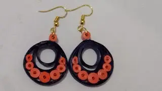 DIY Quilling Paper Earrings Tutorial/Modern & Stylish Quilling Earrings design/Quilling paper crafts