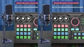 Zealsound Professional Podcast Microphone Kit for Recording & Streaming