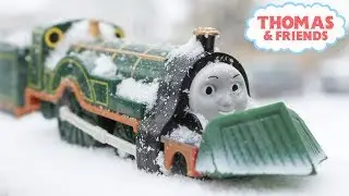 THE GREAT SNOW STORM OF SODOR|THOMAS AND FRIENDS Trackmaster SNOW CLEARING EMILY Toy Trains Kids