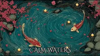 Zen Stillness — Flowing Water & Koi Pond | 1 Hour Meditation with Isharo