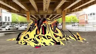 3D GRAFFITI -- HAND OF DOOM -- CHASE108 -- KOAR_CREW -- BROOKLYN 2023