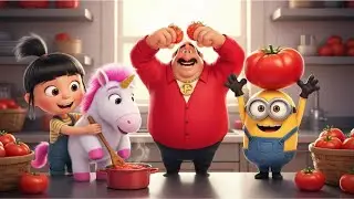 Minions Turn the Kitchen Into a Tomato Comedy Show 🍅😂 | Funny Minion Cartoon