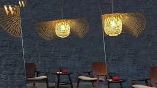 Woven Lamp Shade Bamboo Lights