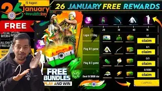 How to get free bundle 26 January 🇮🇳 | Free Rewards Republic Day Event 🇮🇳🎁 | Free fire new event😍