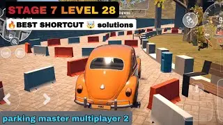 stage 7 level 28 straw level solutions | parking master multiplayer 2
