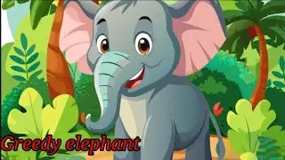 Greedy elephant story! English story! kid's learning moral story! bedtime story!short story!