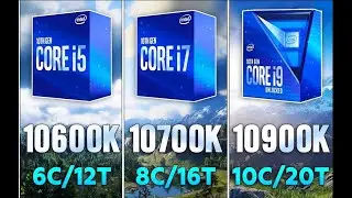 i9-10900K vs i7-10700K vs i5-10600K Test in 8 Games