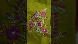 #చాల సింపుల్ కంప్యూటర్ ఎంబ్రాయిడరీ డిజైన్# yashaswini embroidery works # viral shorts