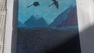 Painting a scene of movie # painting  #art #dragons #crafter jave 