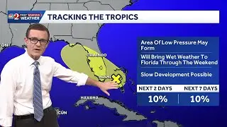 NHC monitoring 2 areas of interest, including one over Florida as Hurricane Imelda fizzles out