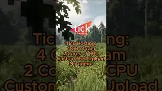 Try Tick Hosting Today. Free Server Minecraft. #freehosting #minecraft #hosting #gaming