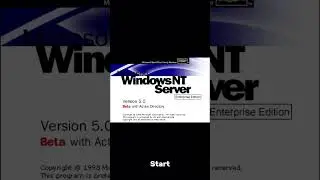 Windows NT 5.0 Enterprise Server beta 2 build 1888 sounds #windows2000 #microsoftwindows