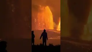 a hawaii christmas miracle - 1400' lava fountains 