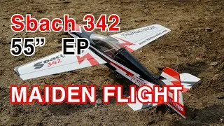 Sbach 342 55 EP Maiden flight