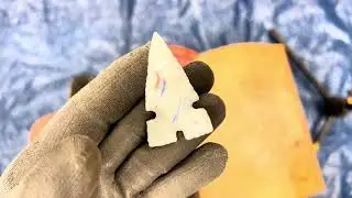 Стеклянный мраморный наконечник стрелы