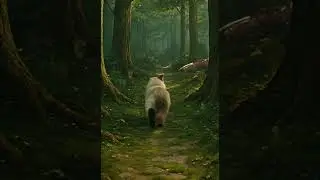 A Ghibli-style forest, a quiet cat, and a small adventure.#cat #ghibli #ghiblistyle #pov #shorts