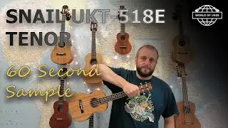 Sixty Second Sound Samples - Snail UKT-518E Tenor Ukulele