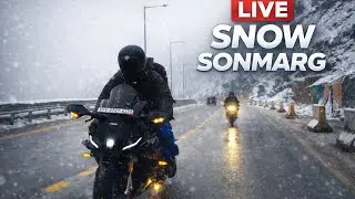 Kashmir To Sonamarge 😍 || Live snowfall ❄️ 