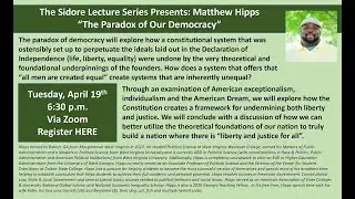 Sidore Lecture Series: 