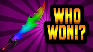 WHO WON THE FREE CHROMA HEAT GODLY KNIFE!? (ROBLOX MURDER MYSTERY 2)