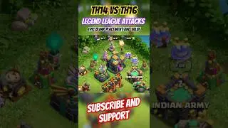 Overwhelming Attack by TH14 on TH16 #legendleague #clashofclans #supercell #th14 #gaming #coc #th16