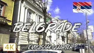 Belgrade, SERBIA 🇷🇸 Kneza Milo&scaron;a embassy street 2021 I Walking tour I 4K/60fps