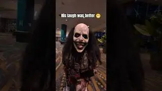When the scare actor teaches you how to laugh 👌 #halloween #hauntedhouse