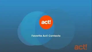 Act! Advantage - Favorite Act! Contacts
