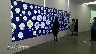 interactive Digital wall touch wall collection LED screen touch multi touch radar