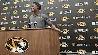 Zion Young, DE Missouri, after 42-31 win over Kansas in Columbia 