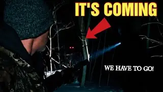 (IT'S SHAKING TREES!) TERRIFYING CREATURE CHASED US OUT THE FOREST 
