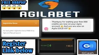 FREE 888PHP 😱 New Casino online app AGILABET Register Link Description #casinoonline #casino #gcash