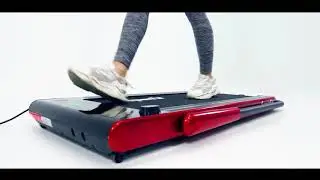 Superfit 2 in 1 Folding Treadmill with RC Bluetooth Speaker LED Display at Pogglez