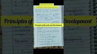 ✨Principles of Growth and Development | B.Ed 1st semester notes #educated_beings #bednotes