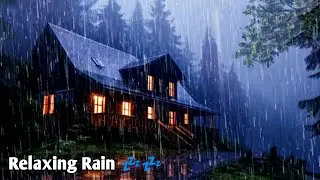 Super Heavy Rain To Sleep Immediately -Pouring Rain and Thunder Sounds - Rain Sounds for Sleeping