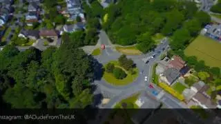 Cardiff Roath Park tilt shift via drone