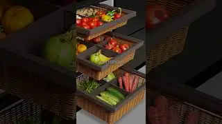 Stylish Wicker Baskets | Vegetable Storage Ideas | Kitchen Accessories Organization | SP INTERIORS