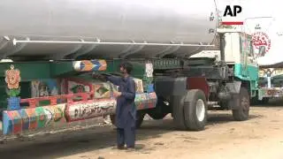 Drivers of vehicles on NATO supply line express fears over safety