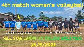 Hill Star Lamhai vs Smiling Girls Pedi. 4th Match Women's Volleyball. 