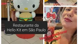 Restaurante da Hello Kitty em S&atilde;o Paulo. Muito lindo!