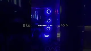 Blue setups are clean 🥶 #techtok #gaming #pcsettings #pcsetup #tech