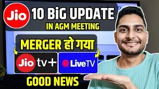 Jio Live Tv & Jio TvPlus Merger | 10 Big Update in Agm Meeting | Jio Ai Smart Glass| Riya Assistant 