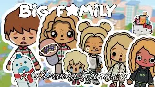 Big family morning routine||New family||Toca Boca rps 