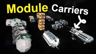 Modular NPC Cargo Ships! | Space Engineers Showcase