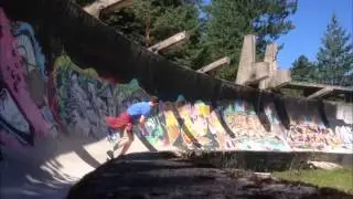 Skateboarding the Sarajevo Bobsled Track