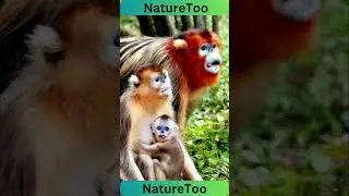 Golden Snub Nosed Monkey   The Unique Monkey #monkey #animals #naturetoo