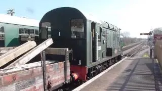 D3591 loco running Corfe Castle Mar 2015 pv1