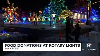 Get in free at Rotary Lights with food donation Sunday