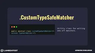 org hamcrest CustomTypeSafeMatcher with examples