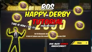 HOW TO WIN ROS BETTING TUTORIAL ( HAPPY DERBY ) |MY OWN METHOD| SARILI KONG PARAAN PARA MANALO